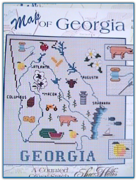 Georgia Map / Sue Hillis Designs