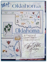 Oklahoma Map / Sue Hillis Designs