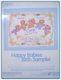 Happy Baby's Birth Sampler / Vermillion