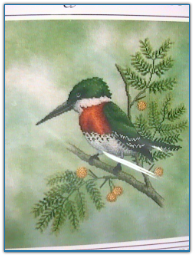Green Kingfisher / Crossed Wing Collection