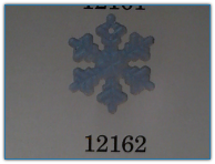 Medium Snowflake Matte Crystal