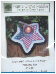 Little Candle Mats Patiotic Star / Prairie Grove Peddler