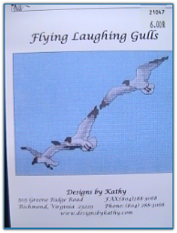 Flying Laughing Gulls / Designs by Kathy