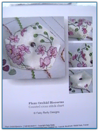 Plum Orchid Biscornu / Creative Poppy