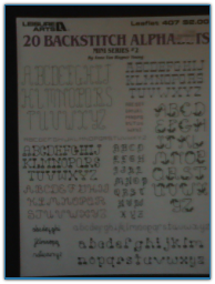 20 Backstitch Alphabets / Leisure Arts