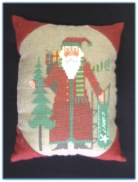 Santa 2008 Prefinished Pillow