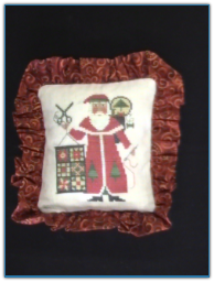 Santa 2005 on Flax Pillow