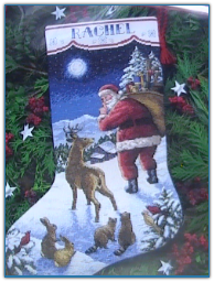 Santa's Arrival Stocking