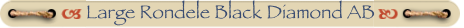 Large Rondele Black Diamond AB